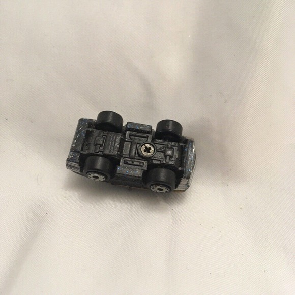 Micro Machines Galoob Mercedes with Stripes and Sparkle in the Paint Blue Grey - Picture 6 of 7